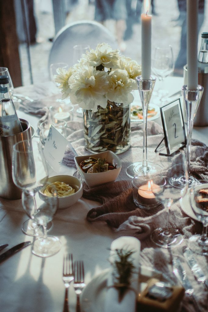 Tischdekoration Hochzeit