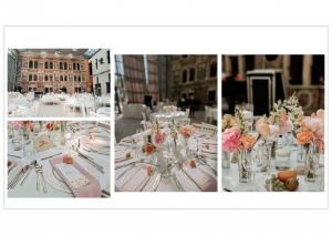 Tischdekoration Hochzeit in Pastelltönen