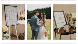 Sitzplan-Brautstrauß-Schild-Hochzeit